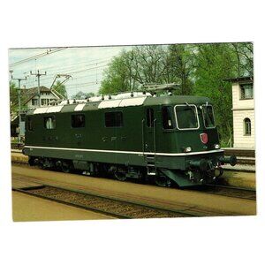Swiss SBB Electric Locomotive Re 4/4 II Postcard 11376 Frauenfeld 1984 Minirex
